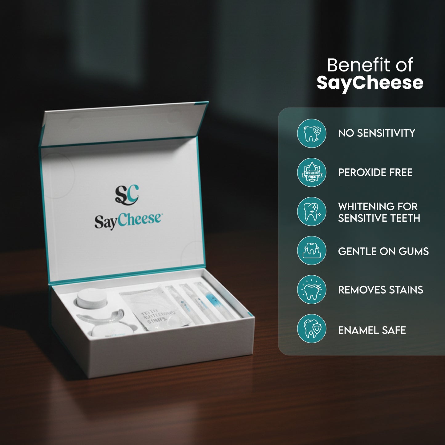 SayCheese™ Premium Whitening Kit — Sensitive Smile Edition (PAP+)